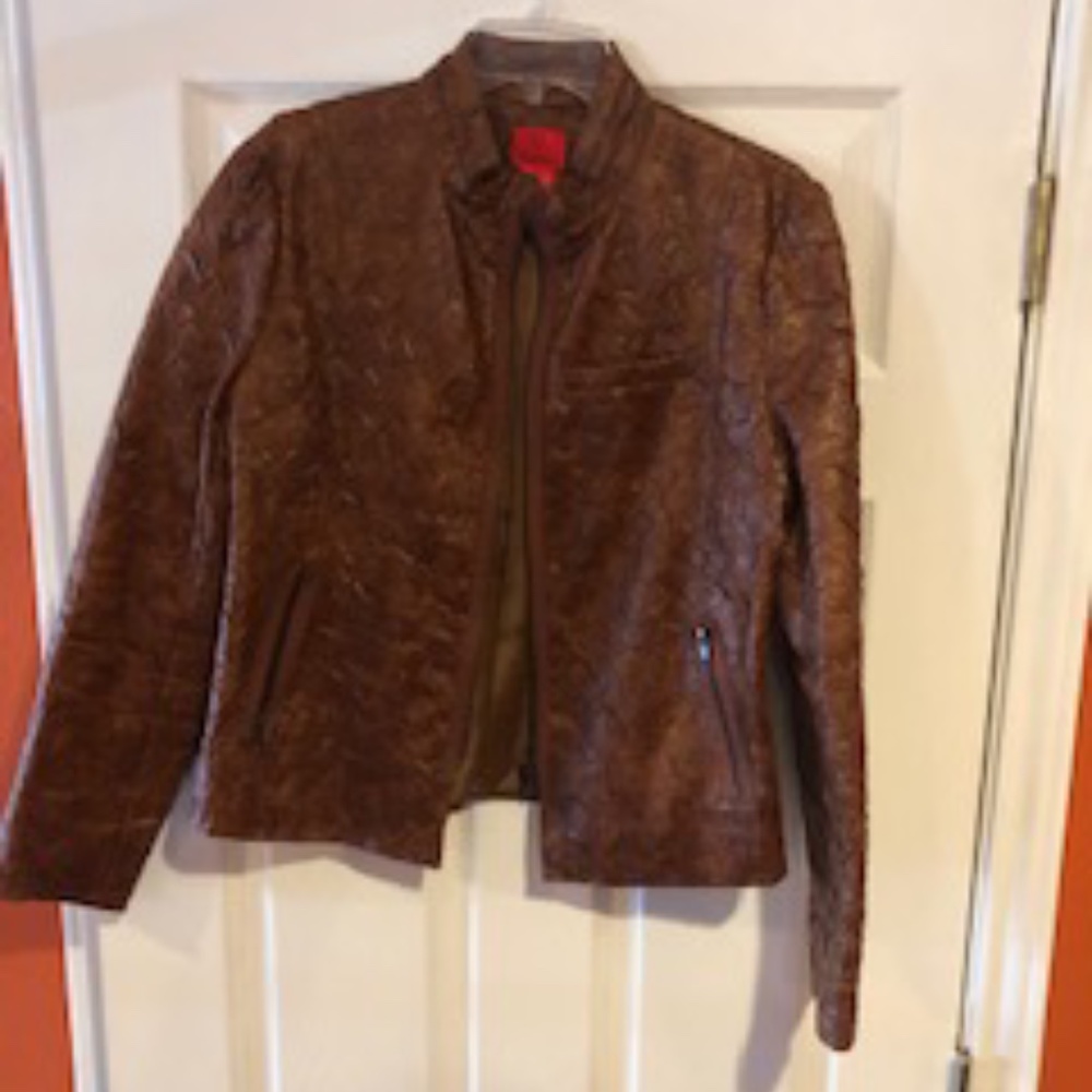 Brown leatherette jacket
